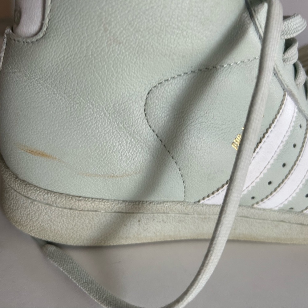 Adidas Originals Pro Model Shell Toe Mint/White/Gold Sneaker Men’s 5 1/2 - Picture 5 of 11